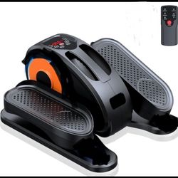 under Desk Electric Elliptical Leg Exerciser Machine With Remote, Black
