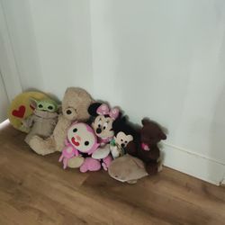 Stuffed Animal Bundle Of 9