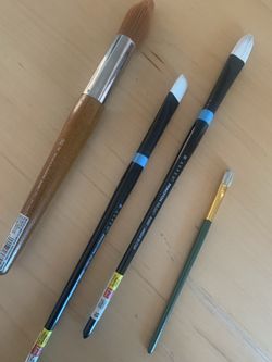 Professional artist paint brushes