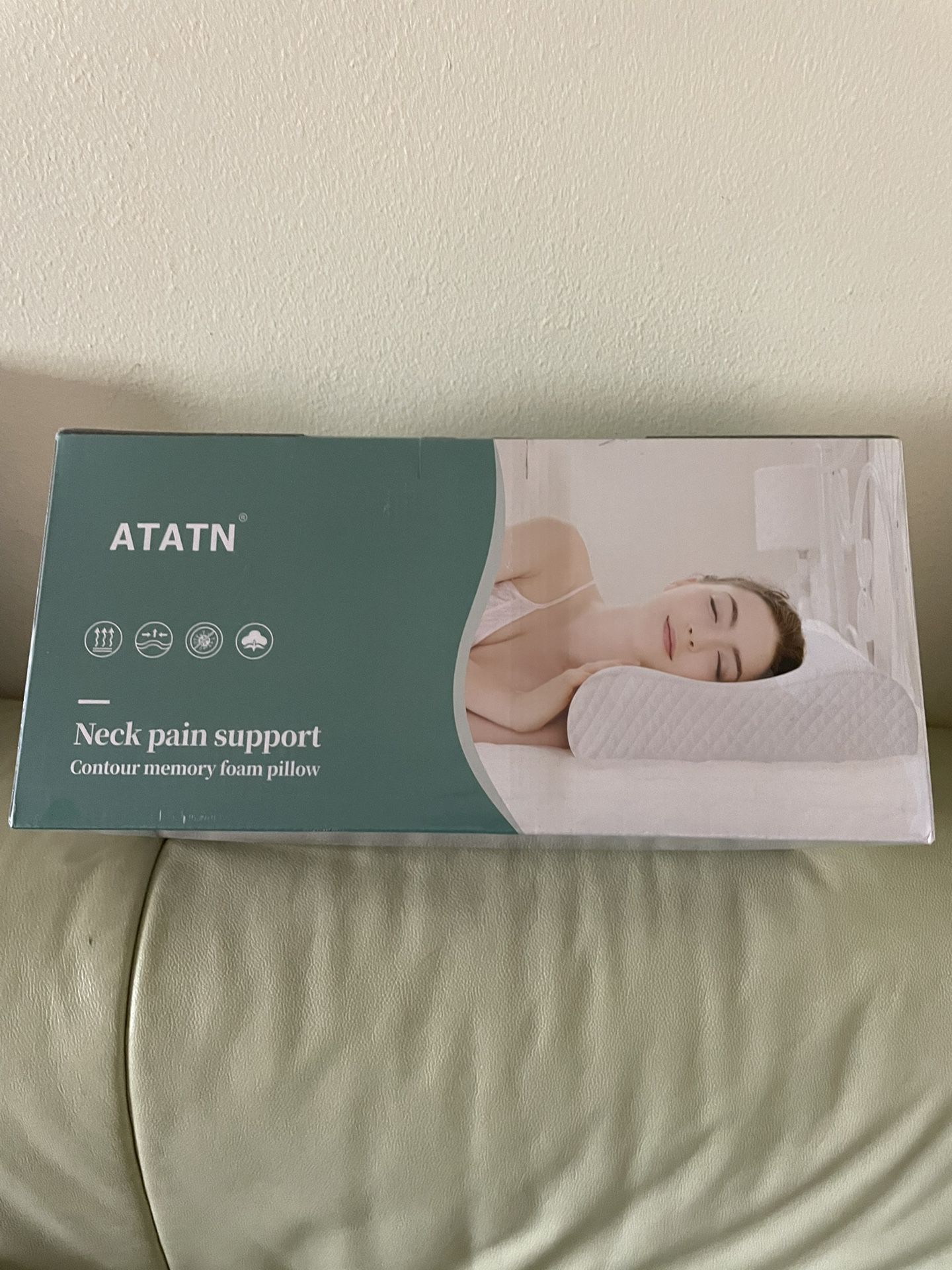 neck pain support contour memory pillow