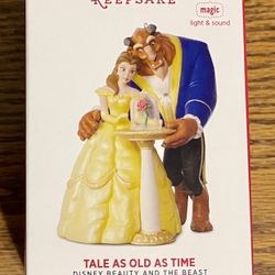2017 Hallmark Keepsake TALE AS OLD AS TIME Disney Belle Beast Christmas Ornament