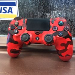 Red Camo PS4 Controller 