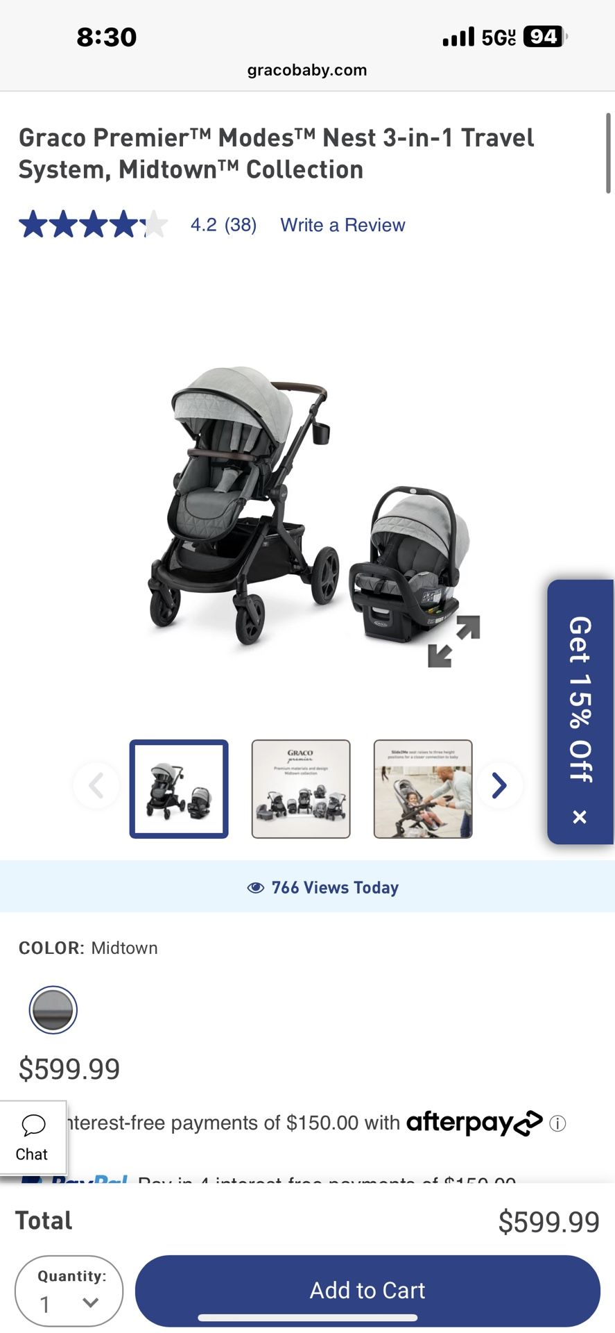 Stroller Car seat Bassinet 