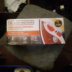 Black +Decker Compact Steam Iron 