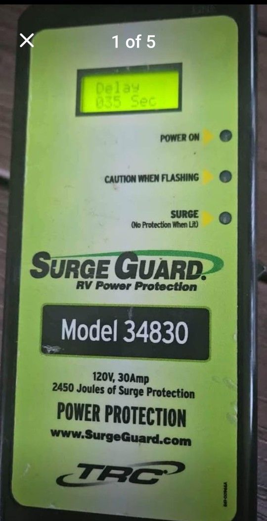 TRC Surge Guard 34830 Portable Model with LCD Display - 30 Amp
& 110 Adapter EXCELLENT CONDITION!