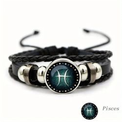 Vibrant Pisces Zodiac Sign Bracelet 