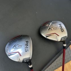 Ping K15 3w & 5w Fairway Woods Golf Clubs