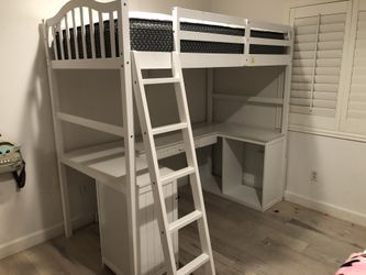 Wooden Loft Twin Bed