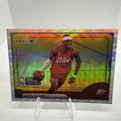 Shai Gilgeous-Alexander 2025 Topps Hoops All Star Holo Foil Card