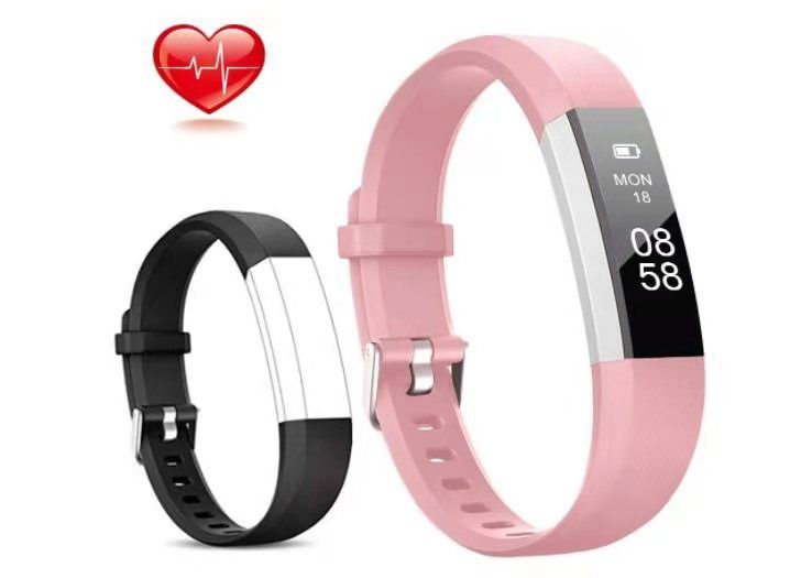 Lintelek Fitness Tracker, Activity Tracker with Heart Rate Monitor, IP67 Waterproof Step Counter, Calorie Counter, Pedometer for Kids, Women, Men and