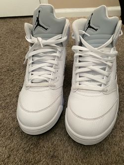 Jordan 5 white metallic