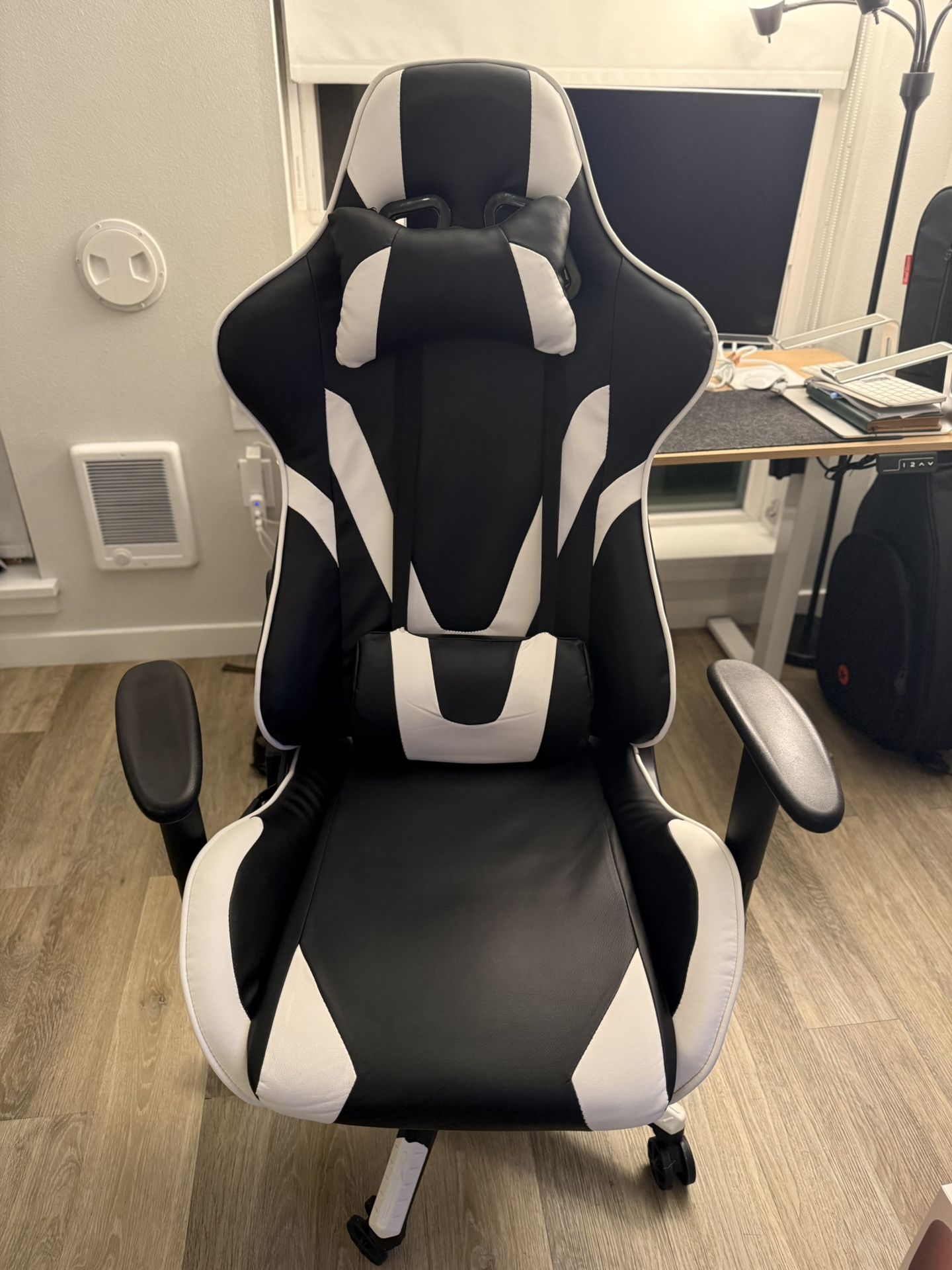 Racing Gaming Ergonomic Chair with Fully Reclining Back in Red LeatherSoft by Flash Furniture