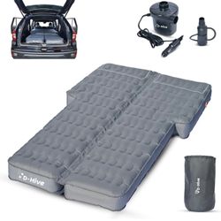 NEW - SUV Air Mattress, Durable Extra Thick 300D Oxford Fabric, Quick Easy Set-Up w/Electric Pump