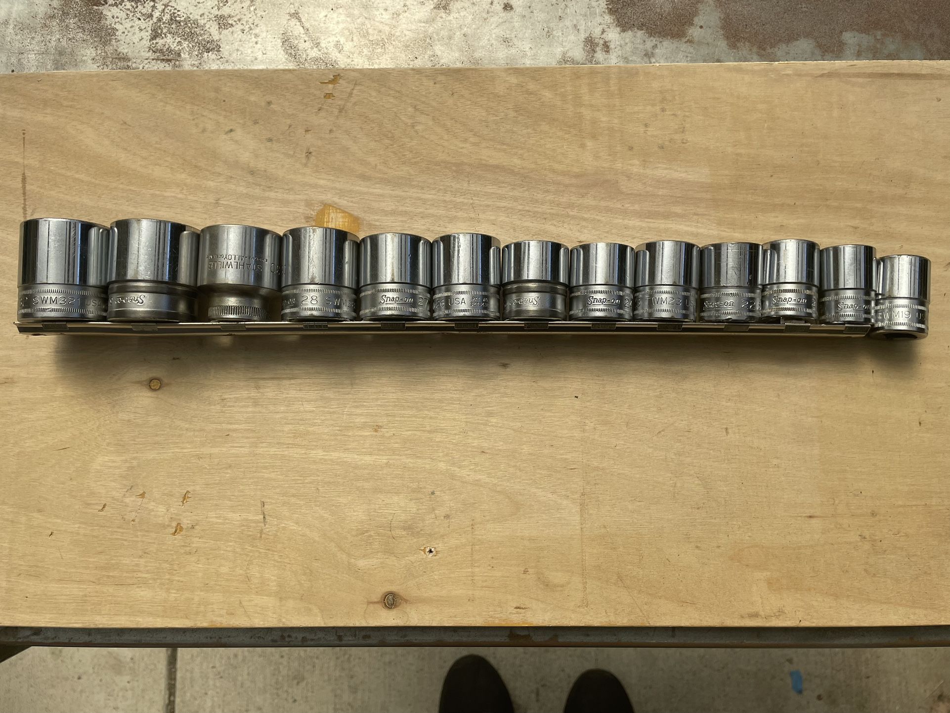Snap On Sockets 19mm - 32mm