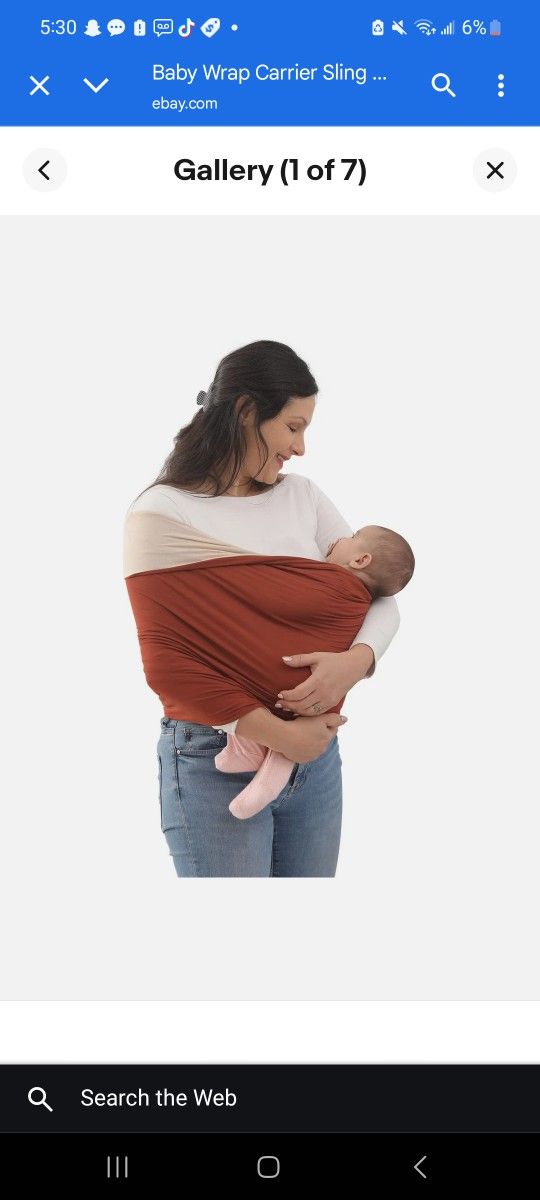 Baby Wrap Carrier, Unisex Baby Carrier, Lightweight & Ultra Soft, Easy to Wear Baby Wrap, Perfect for Newborn Toddlers