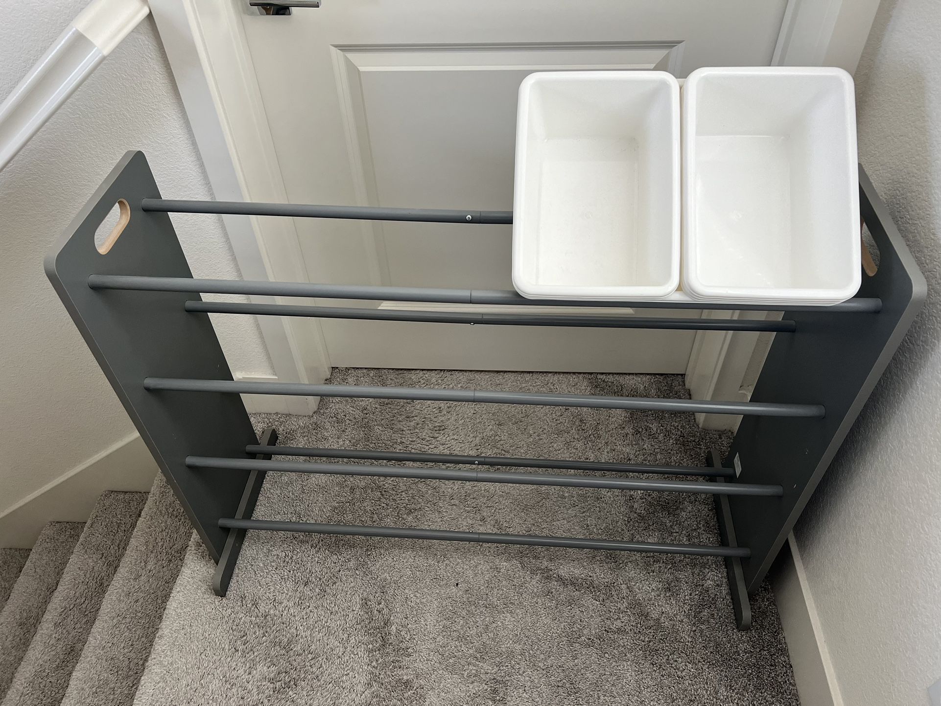 Toy Rack/Shoe Rack With Organizing bins