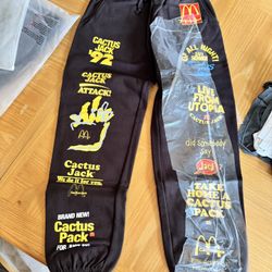 travis Scott X Mcdonald’s bomber sticker pants