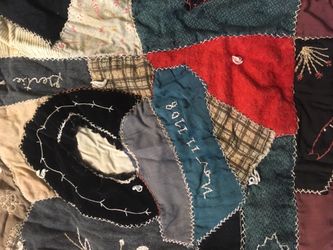 Very old crazy quilt