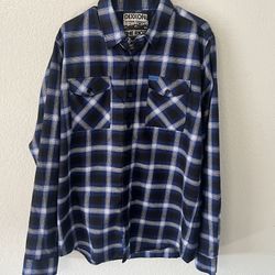 DIXXON FLANNEL SHIRT MENS “THE RIOT” SIZE LT LARGE TALL  