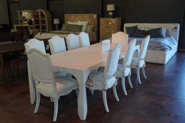 Rectangle Dining Table — Jonathan Charles (White)
