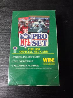 1990 pro set football box