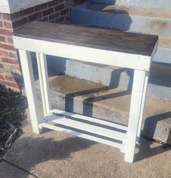 Farmhouse Rustic Primitive Console Table Potting Table Entryway Table Sofa Table Accent