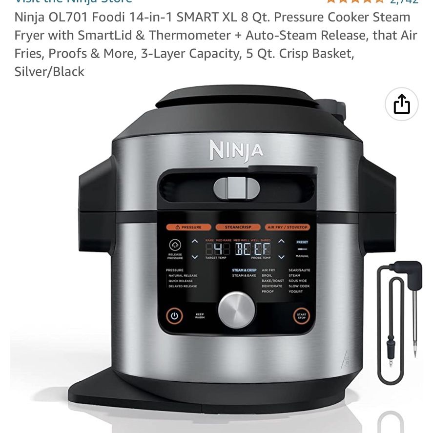 Ninja SP351 Foodi Smart Dual Heat Air Fry Countertop Oven for Sale in  Modesto, CA - OfferUp