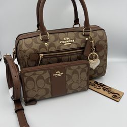 Coach Rowan Satchel And Matching Wallet 