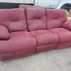 Leather Sofa And Chair 
