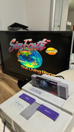 SNES SimEarth Cartridge