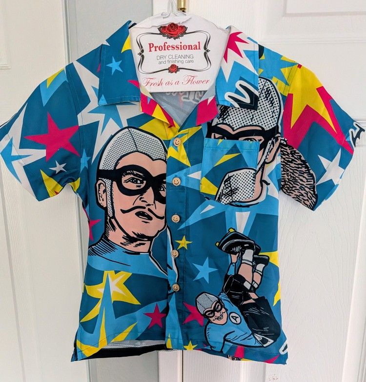 Aquabats Kids Button Shirt Medium