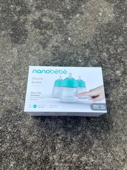 Nanobebe Flexy Silicone Baby Bottles - 5oz set of 3 Per Box - New