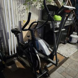 Elliptical And Stationary Bike