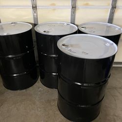 Metal Barrels. Not Removable Lid. 