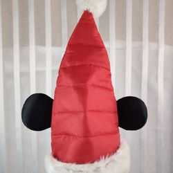Disney Mickey Mouse Adjustable Santa Hat Christmas Holiday 