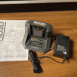 Ridgid 18V Compact Charger New