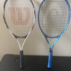 Tennis Rackets  (Wilson & Head Metallix Attitude Elite Blue) 