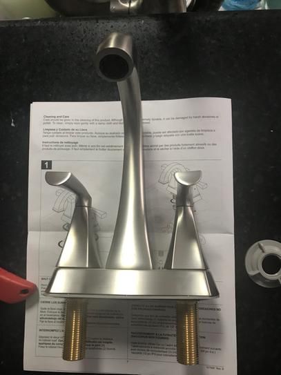 Delta Pierce 4” Bathroom Faucet Brushed Nickel