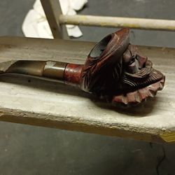 Vintage Sir Walter Raleigh Tobacco Pipe Handcarved Briar Made In Israel