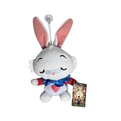 Disney Alice Through The Looking Glass Rabbit Plush Stuffed Toy with Suction Cup