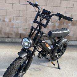 Tamobyke 20" Fat Tire Electric Bike for Adults, 30mph Peak 1500W 48V 15.6Ah Mountain Ebike. Range: The riding range is approximately 30 to 60 miles, d
