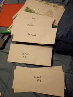 Various football cards