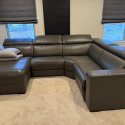 Leather Sectional 