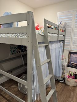Gray Loft Bed-Full Size