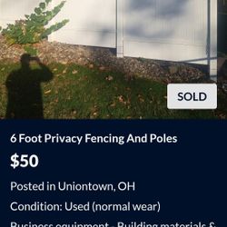 6 Foot Privacy Fencing And Poles