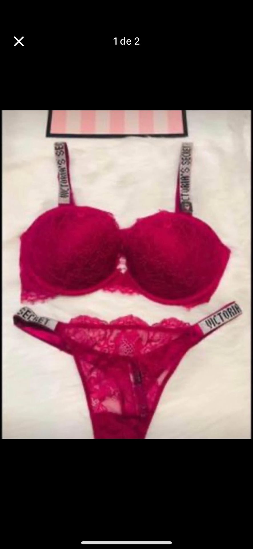 VICTORIA SECRET SET SIZE 36D/L