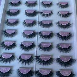 Eyelashes 100% real mink