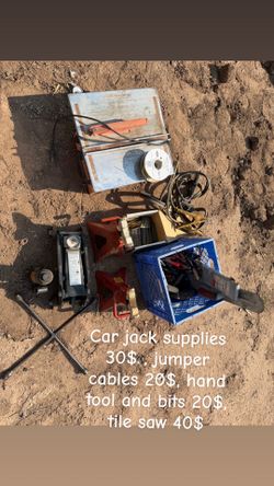 Car jack, tile saw,ect