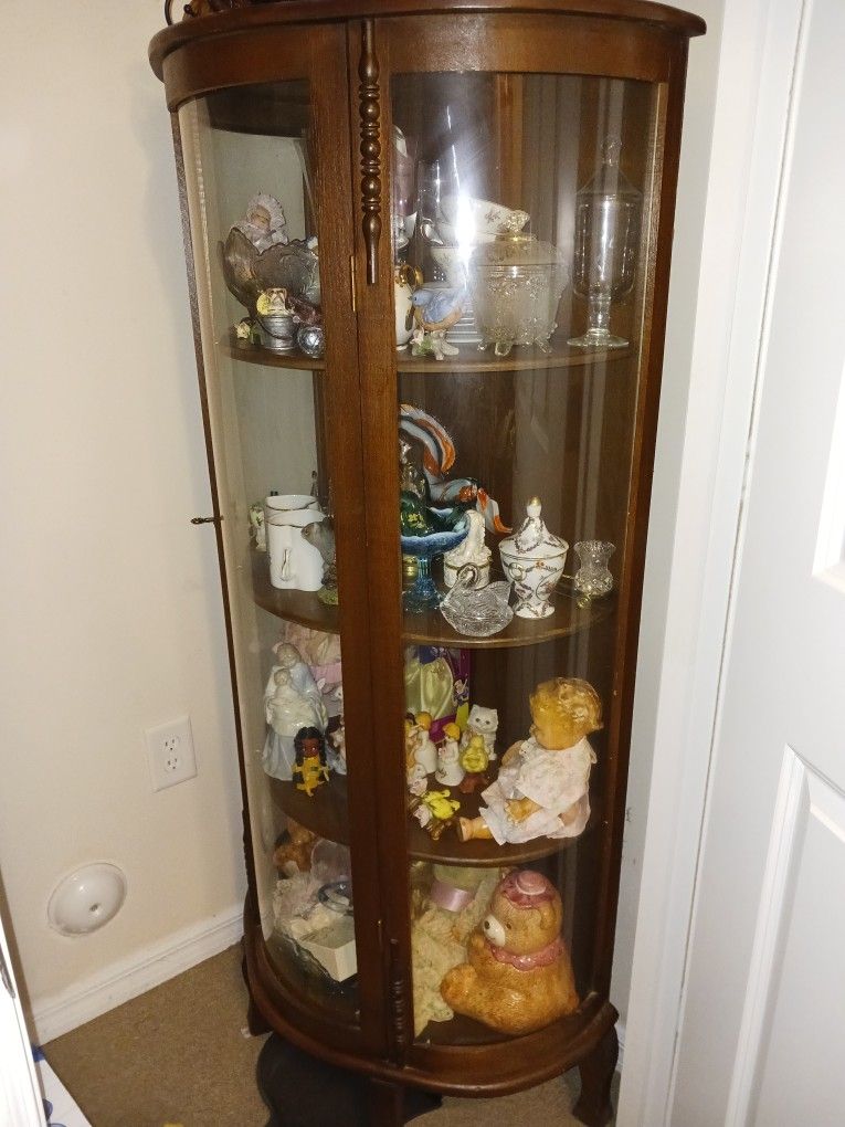 Antique Curio ( Items In Curio Not Included)