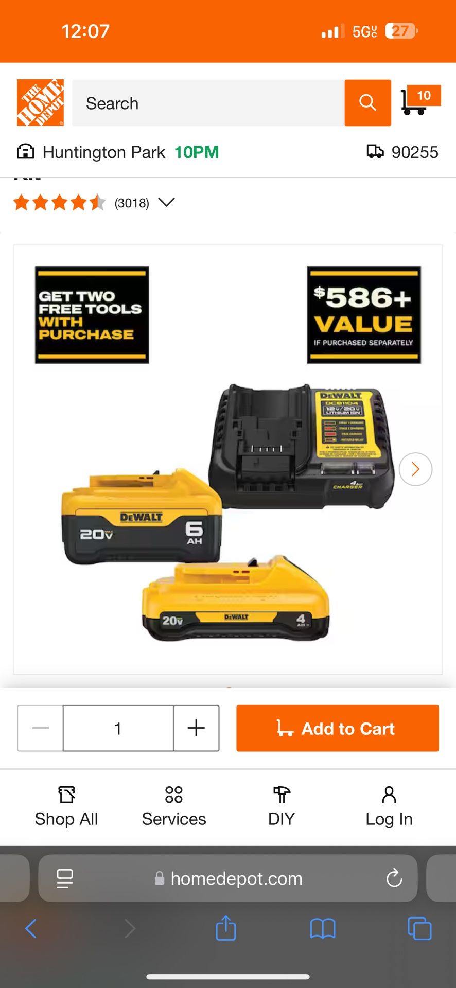 20V MAX Lithium-Ion 6.0Ah and 4.0Ah Battery and Charger Starter Kit